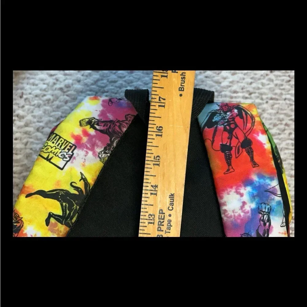 Marvel tie dye 17x12 inch . Backpack & ©Marvel-NMint